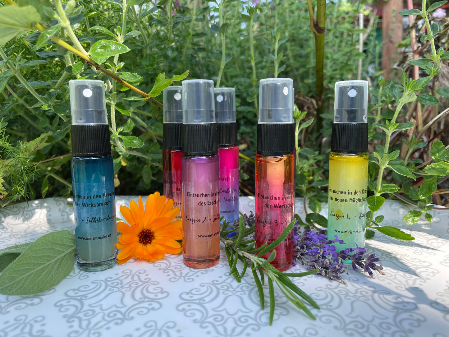 Energiespray-Set: 7 x Eintauchen in den Kreislauf (Energie 1-7)